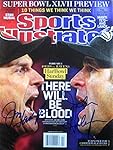 Jim & John Harbaugh autographed Sports Illustrated magazine 1/28/13