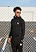 YoungLA Men's Cotton Fitted Hoodie Zip-up Running 507 Black Large