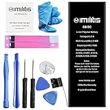 IMILITIS Battery for iP 5S/5C 3.8v 1560 mAh Li-ion Polymer Mobile Phone Battery with All Repair Replacement Kit Tools Adhesive Strips and Instructions (not 5)