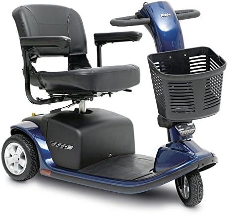 Pride Mobility Victory 9 3-Wheel Scooter, Blue