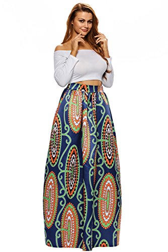 BYY Restoring Ancient Ways Of Tall Waist Print Skirts