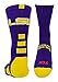 TCK LSU Tigers Baseline Crew Socks