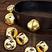 Zhanmai 200 Piece Jingle Bells, 1/2 Inch Craft Bells Bulk, Christmas Bells for Crafts DIY Bells for Wreath, Holiday Home and Christmas Decoration (Gold)