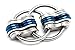 Fidgetland Rizzle - As Seen on Shark Tank - Adult Stress & Anxiety Toy for ADD/ADHD, Bike Chain Fidget (Blue)