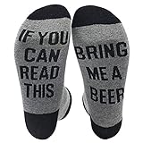 NDLBS Unisex Cotton Socks If You Can Red This Bring Me A Beer for Men Women