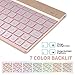 SENGBIRCH Keyboard Case -7 Colors Backlit Bluetooth Keyboard