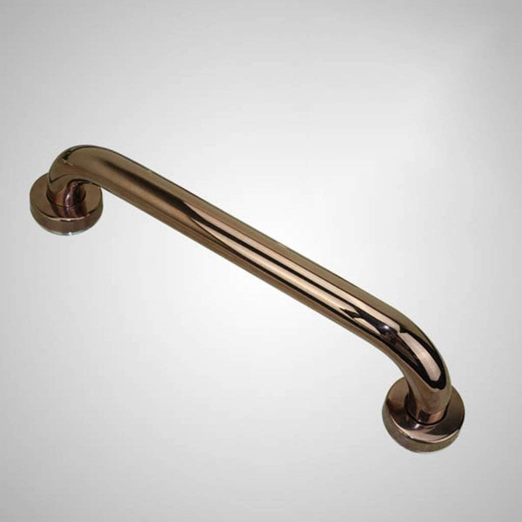 YYZ Stainless Steel Handrails Bathroom Toilet Bathtub Handrail Elderly Non-Slip Handle Safety Handrail Rose Gold,Gold Color,40CM