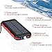 CXLiy Portable Charger Power Bank Solar Charger 25000Mah Waterproof Batter Pack for Smartphone Compatible with Android and Other Device
