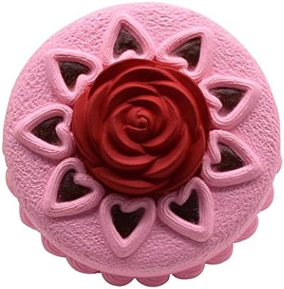 Vinjeely Jumbo Squishy Pink Rose Cake Squeeze Slow Rising Squishies Collection Cure Hand Wrist Stress Relief Toy