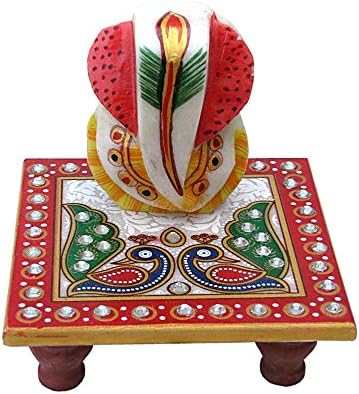 Pick Indiana Marble Chowki Ganesh