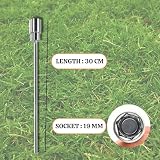 Double Dragon 30cm Caravan Corner Steady Jack Leg Winder Drill Adaptor 19mm view 3