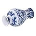 LianLe Retro Blue and White Porcelain Home Decorative Vase Chinese Style Ceramic Mini Vase,Gift for Family