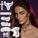 Post Malone Temporary Tattoo - Huge Pack - Perfect for Costume Parties and Halloween