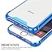 SALAWAT for iPhone 7 Plus Case, Clear iPhone 8 Plus Case Cute Anti Scratch Slim Phone Case Cover Reinforced TPU Bumper Shock Absorption Protective Case for iPhone 7/8 Plus (Blue Purple)