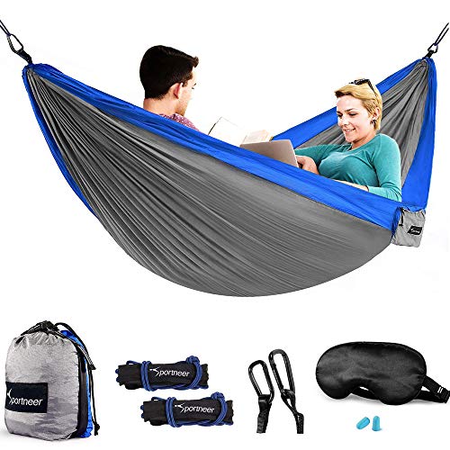 Sportneer Double Hammock for Camping, Hiking, Travel, Beach