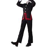 CR ROLECOS Mens Anime Ghost Cosplay Costume Suit with Hat Halloween | Anime supernatural ghost cosplay outfit, full costume suit with hat, Halloween cosplay for men