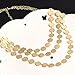 Botrong® Women Multi-layer Metal Clothing Accessories Bib Chain Necklace Jewelry (Gold) (Gold)