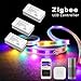 GIDERWEL Home Smart RGBW ZigBee Strip Controller Work with Amazon Alexa Echo Plus Voice Control,Hue Gateway Lightify Zll Standard by APP Control RGB RGBW Strip Light