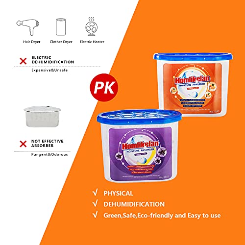 6 packs Large Moisture Absorber Boxes with Air Purification Fragrance