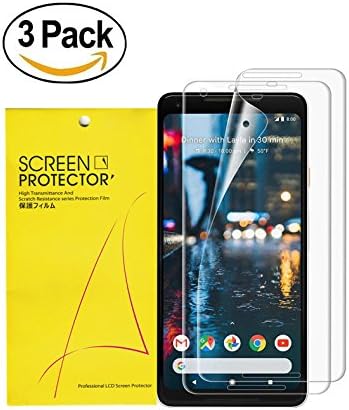 For Google Pixel 2 Screen Protector,Caryan[3 Pack] [Case Friendly] TPU Protective PET Film Screen Soft Flexible Cover [3D Curved Full Coverage] [Anti-Scratch] [ Anti-Shatter] For Google Pixel 2
