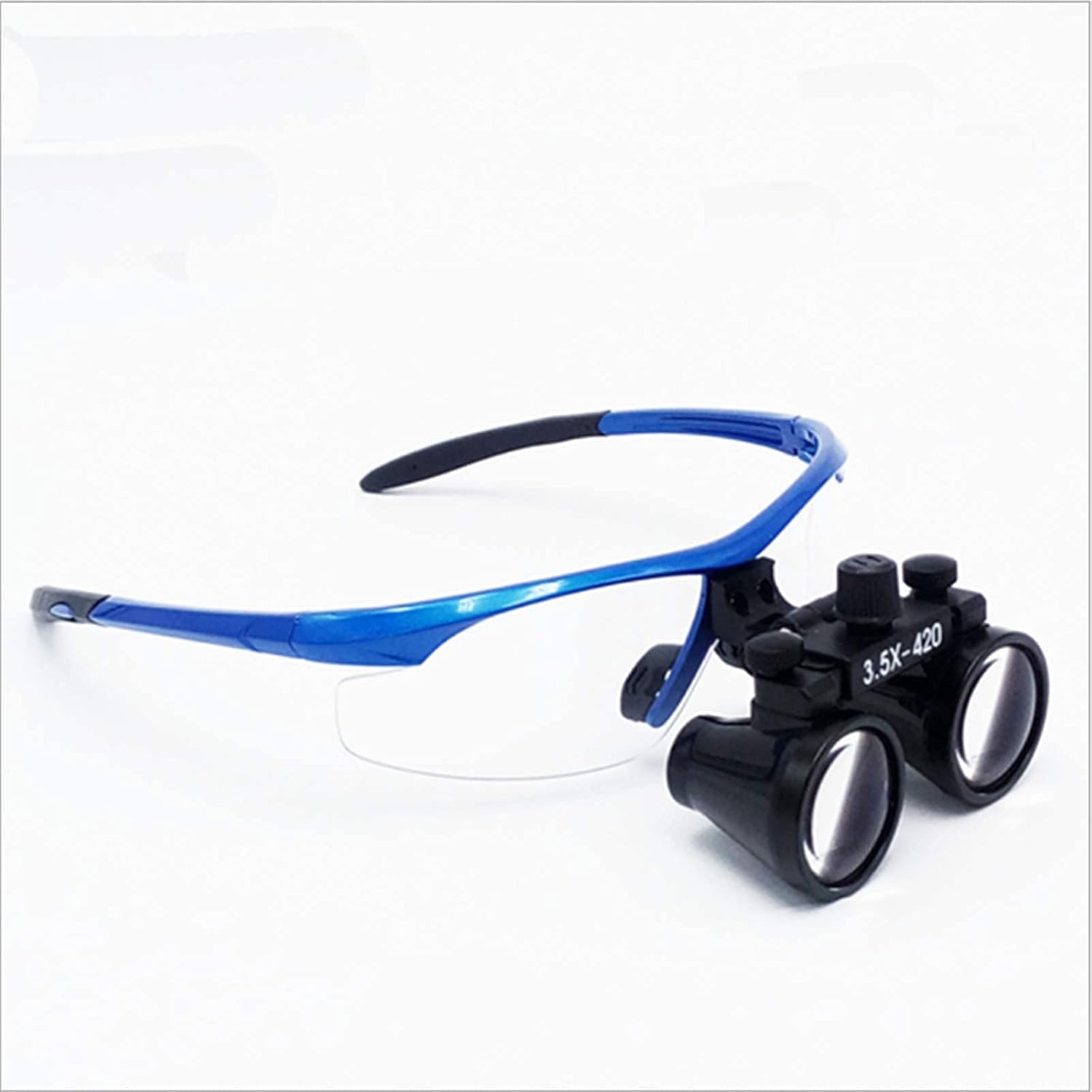 Magnifier With Light, 3.5×420Mm Surgical Medical Binocular Loupes Optical Glasses with Box for
