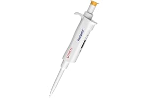 4E's USA Pipette - 0.1-2.0μl Micropipette, Adjustable Volume Pipette with Autoclavable Lower Portion, Universal Tip Cone Single Channel Pipettes, Laboratory ISO 8655 Calibrated Pipettor