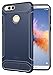 Honor 7X/Mate SE Case, TUDIA Carbon Fiber Design Lightweight [TAMM] TPU Bumper Shock Absorption Cover for Huawei Honor 7X/Mate SE (Navy Blue)
