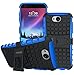 OEAGO LG X Charge Case, LG Fiesta 2 LTE Phone Case, LG Fiesta LTE Case, LG X Power 2 (2017) Case, [Shockproof] [Impact Protection] Tough Rugged Dual Layer Protective Case with Kickstand - Blue