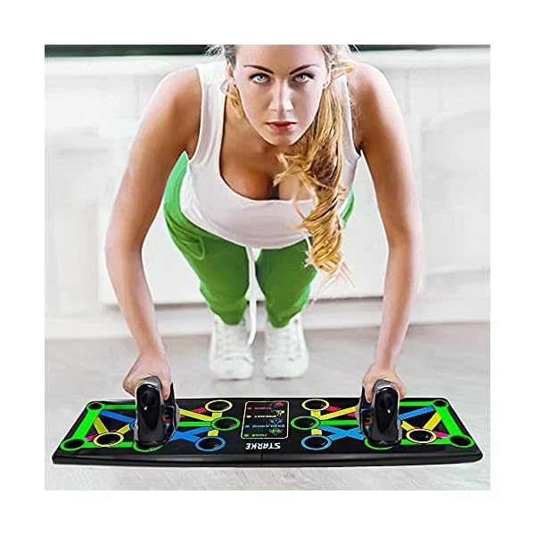 Starke-fitness-Exercise-Resistance-Bands-Set-with-Push-Up-Board-Jump-Rope-Strength-Training-Adjustable-Gym-Equipment-For-Home-3-in-1-Adult-Fitness-Portable-Workout-Fitness-Accessories Starke fitness - Push Up Board With Resistance Bands Set - Jump Rope - Strength Training Equipment - 3 in 1 Adult…