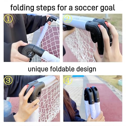 Kids Soccer Goal, Foldable Soccer Goal Toy, Portable Soccer Nets Training Goal Backyard Soccer Net Foldable Target Goal with Carry Bag for The Garden/Indoor/Outdoors Toy