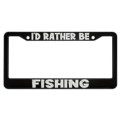 oFloral I'd Rather Be Fishing Aluminum Alloy