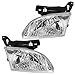 Driver and Passenger Headlights Headlamps Replacement for Chevrolet 22666740 22666741 AutoAndArt