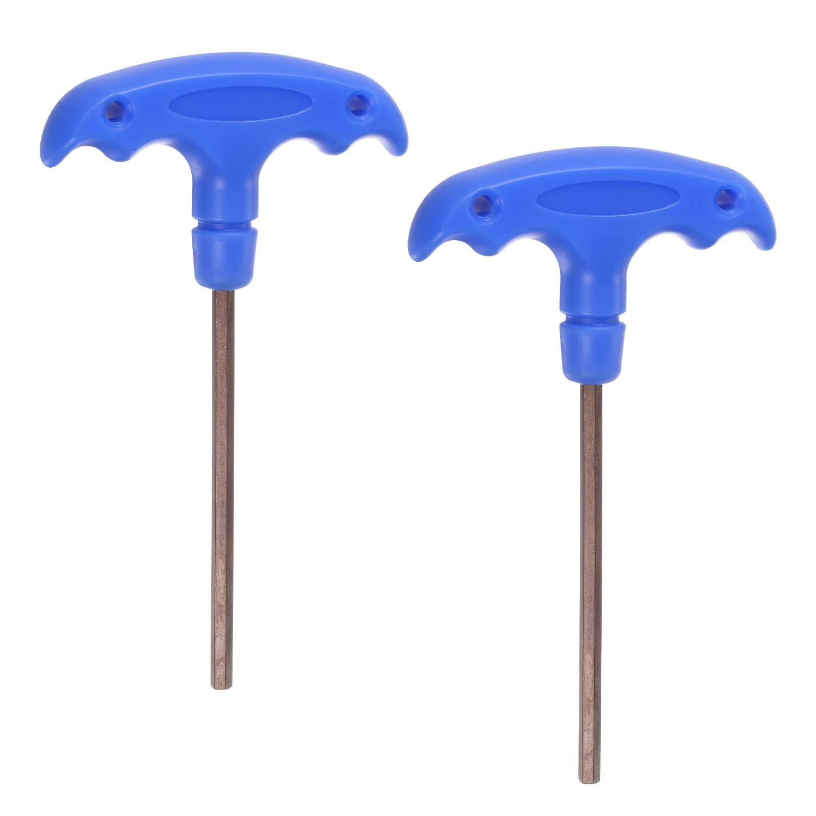 TOP-VIGOR 2Pcs H4 T-Handle Hex Key Wrench, 4mm S2 Steel T-Key Inner Hexagon Spanner Allen Key Allen Key Repair Tool