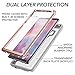 YOUMAKER Crystal Clear Case for Galaxy Note 9, Full Body with Built-in Screen Protector Heavy Duty Protection Slim Fit Shockproof Rugged Cover for Samsung Galaxy Note 9 (2018) 6.4 inch - Rose Gold/GY