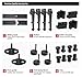 Yaheetech 13 FT Heavy Duty Double Door Sliding Barn Door Track Hardware Kit (Black)（Arrow Shape Hangers）