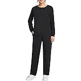 Weintee Women's Petite Sweatsuits Button Down Sweatshirt and Sweatpants Sets Cotton Jogging Suits