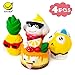 SYYISA Jumbo Squishies Slow Rising [4-Pack]: Sunglasses Pineapple, Tongue Cake, Sad Cake, and Sunglasses Boy Kawaii Soft Funny Squishy Toys - Squishys are Great Sensory Toys for Kids! Comes in Mix