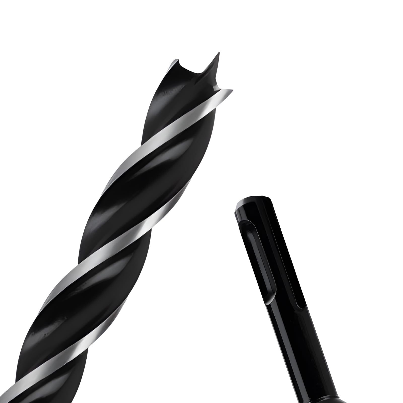 Photo 1 of 1/2" x 6" Auger Drill Bit with SDS Plus Shank for Wood,Tri Flute Ship Auger Long Drill Bit for Soft and Hard Wood,Tree Stump,Plastic,Drywall and Composite Materials