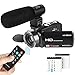 Video Camcorder,ACTITOP 1080P FHD Camcorder 24MP 16X Digital Zoom Video Camera 3.0inch Screen Face Detection LED Light Camcorder Camera with External Microphone,Remote Control,2 Batteries (HDV302)