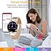 Smart Watch,Bluetooth Fitness Tracker Color Touch Screen with All-Day Heart Rate and Activity Tracking,Sleep Monitoring with Waterproof Calorie Counter Pedometer for Women(Gold)