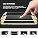 Galaxy S7 Edge Screen Protector, [2 Pack] CTREEY S7 Edge Tempered Glass Full Coverage 3D Curved HD Ultra Clear Film Anti-Scratch Anti-Bubble Screen Protector for Samsung Galaxy S7 Edge (2Pack-Gold)