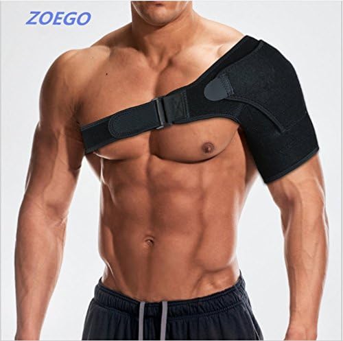 ZOEGO Shoulder Stability Support with Pressure Pad Care - For Shoulder Cuff Medical Posture Correction, Support, Dislocation, Bursitis, Universal Shoulder Compression Sleeve Shoulder Compression Set