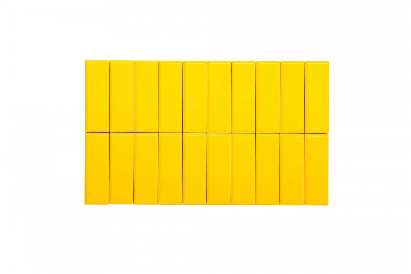 MAUL 1 kg Maulpro High Quality Rectangular Magnet for Whiteboards - Yellow (Pack of 20)