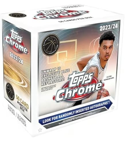 Amazon.com: 2023/24 Topps Cosmic Chrome Basketball HOBBY box (20