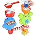 GOODLOGO Bath Toys Bathtub Toys for 2 3 4 Year Old Kids Toddlers Bath Wall Toy Waterfall Fill Spin and Flow Non Toxic Birthday Gift Ideas Color Box (Multicolor)