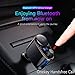 Bluetooth FM Transmitter for Car,Handsfree Call Car Charger with Vehicle Cigarette Lighter usb Adapter,Mp3 Music Stereo Adapter,Dual USB Port Charger Compatible iPhone X,iPhone 8,iPhone 8 Plus,Samsung