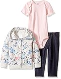 Carter's Baby Girls Cardigan Sets, Heather, 12 Months