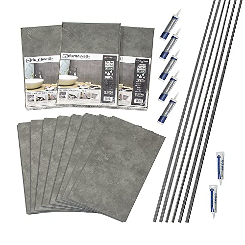 DumaWall Shower and Tub Surround Kit (Smoked Steel) Pricepulse