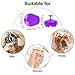 FREATECH Hair Scalp Massager Shampoo Brush with Soft Silicone Bristles for Scalp Care and Hair Growth, Shower Head Scalp Scrubber Exfoliator for Dandruff, Wet & Dry for Men, Women and Kids, Purple