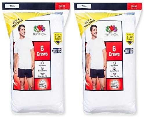 Fruit of the Loom Men's Softer Crew T-shirt(Pack of 8)